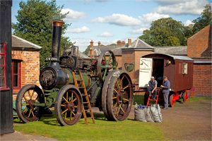 Tatton's steam engine at the Farm