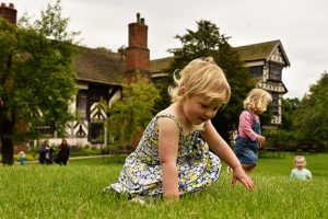 Visitors at Little Moreton Hall, Cheshire